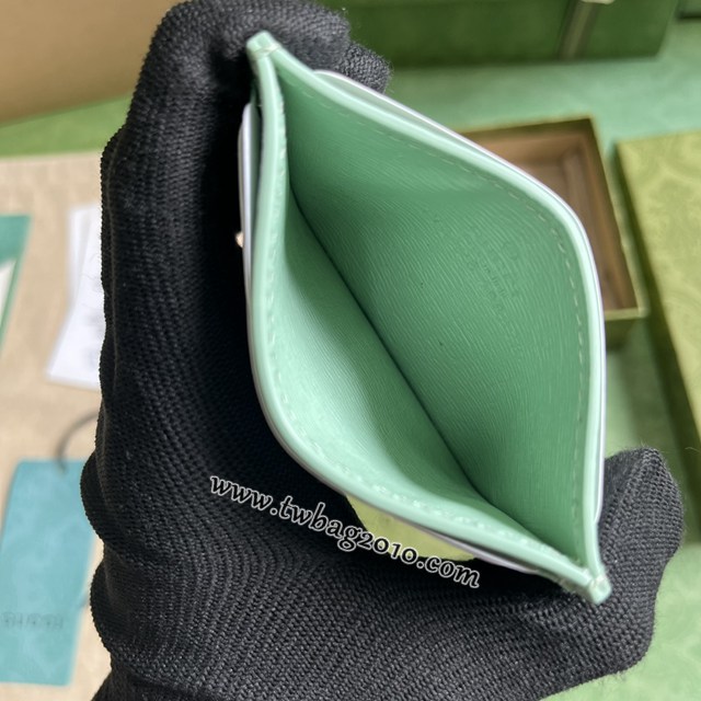 gucci專櫃新款原廠皮卡包 古馳飾手寫體Gucci標識卡片夾 jcp1802